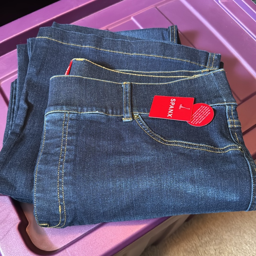 *NEW* SPANX FLARE JEANS 20327R MIDNIGHT SHADE 1X - Picture 8 of 12